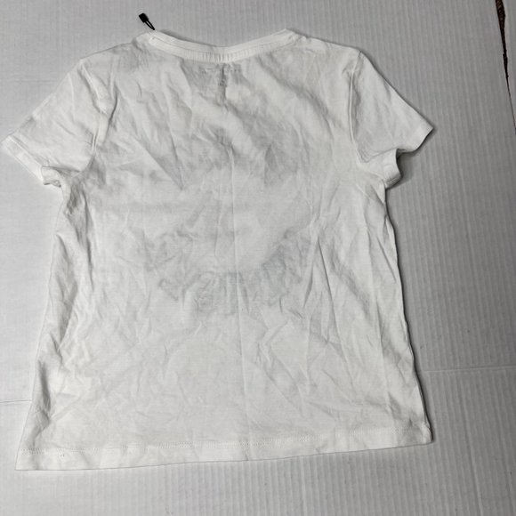 Tommy Hilfiger Girls Sz M (8 ) t shirt White with Colorful Words - Picture 3 of 5